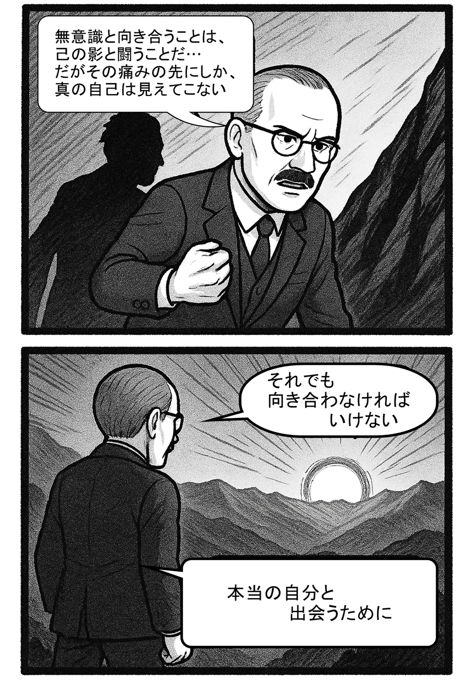 ユングが無意識と向き合う旅の漫画